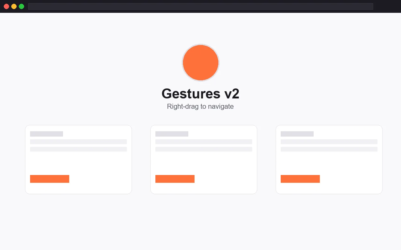 Mouse gestures v2